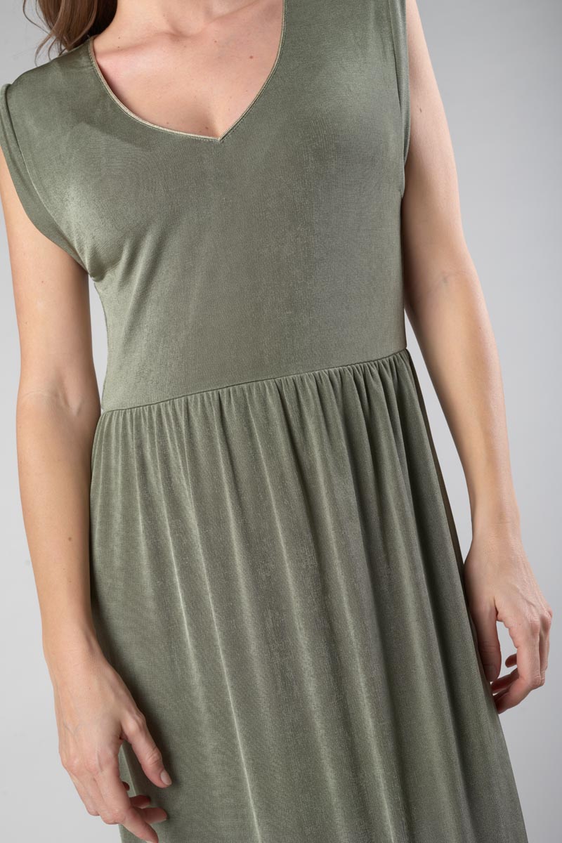 Langes Kleid Nata khaki