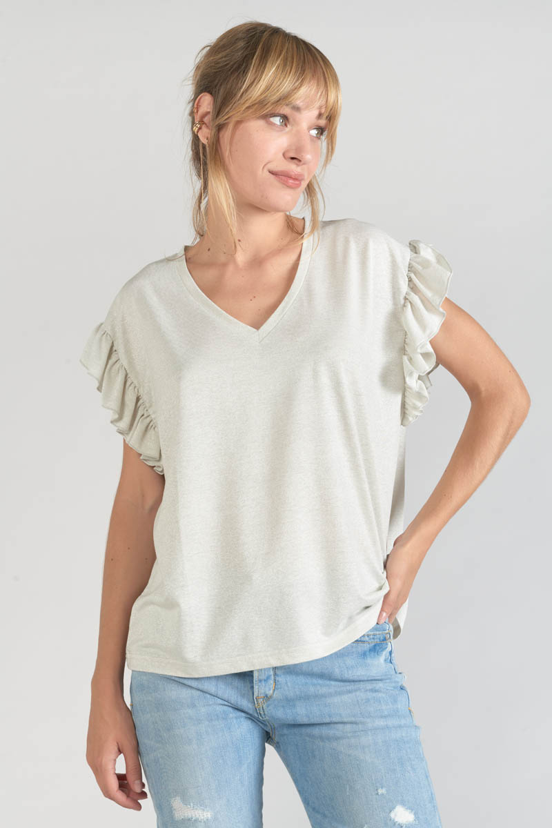 Top Ryls in weiß irisierend