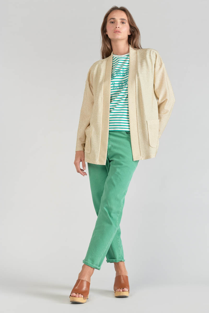 Strickjacke Sobrado goldfarben