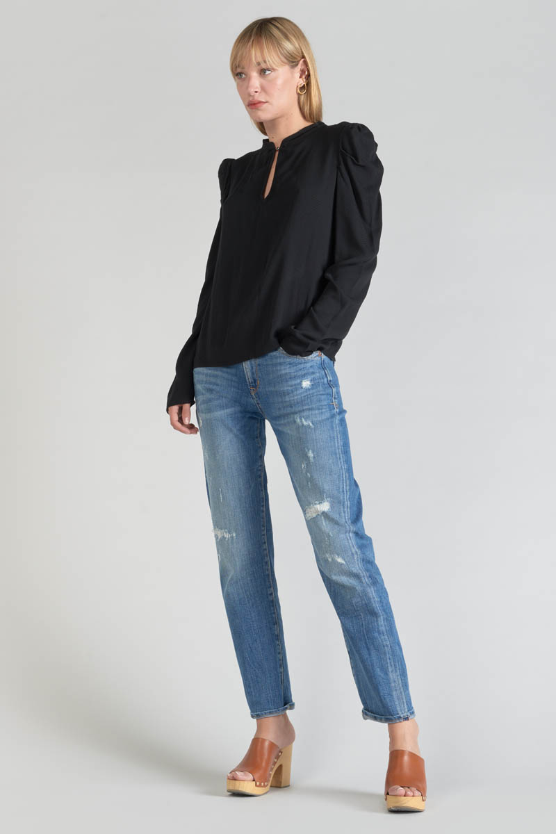 Bluse Sterenn in schwarz