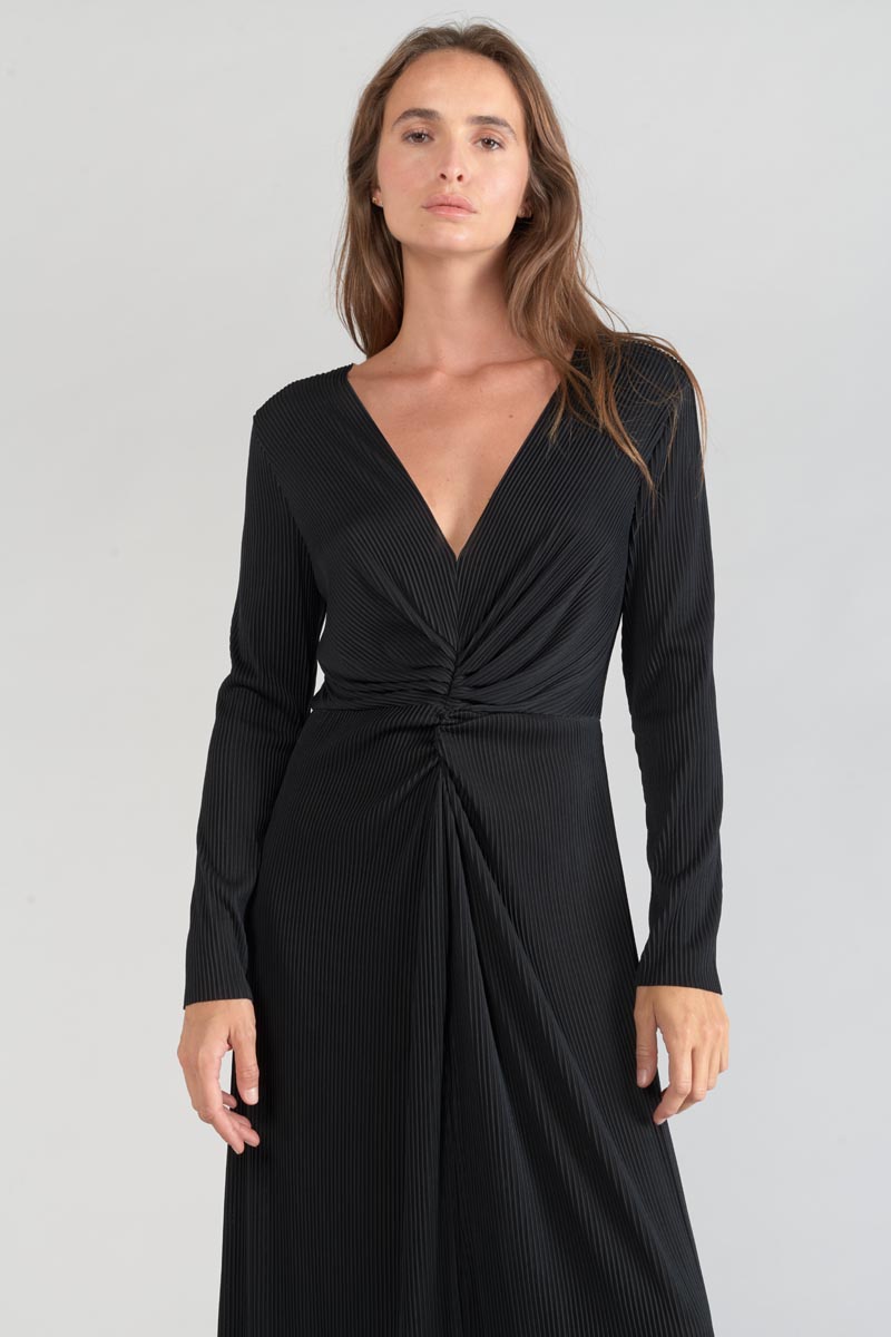 Langes Kleid Yama in schwarz