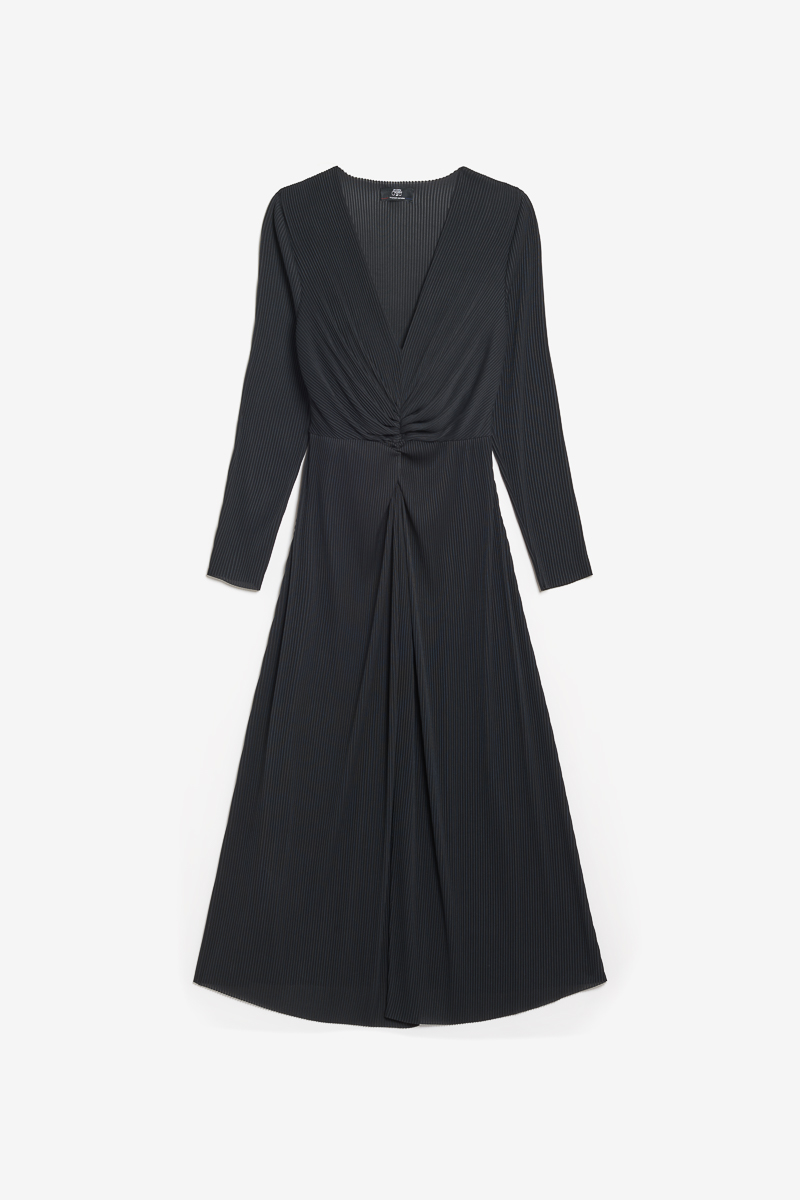 Langes Kleid Yama in schwarz