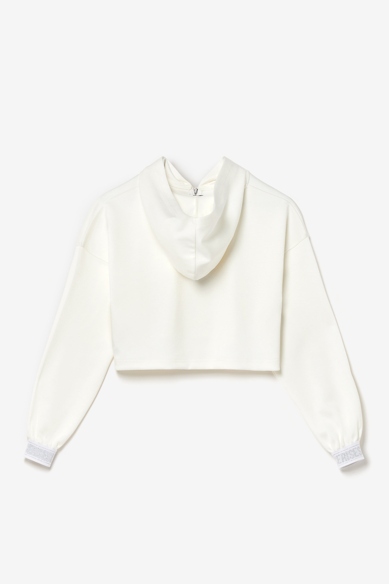 Kurzes Sweatshirt Elasgi in weiß