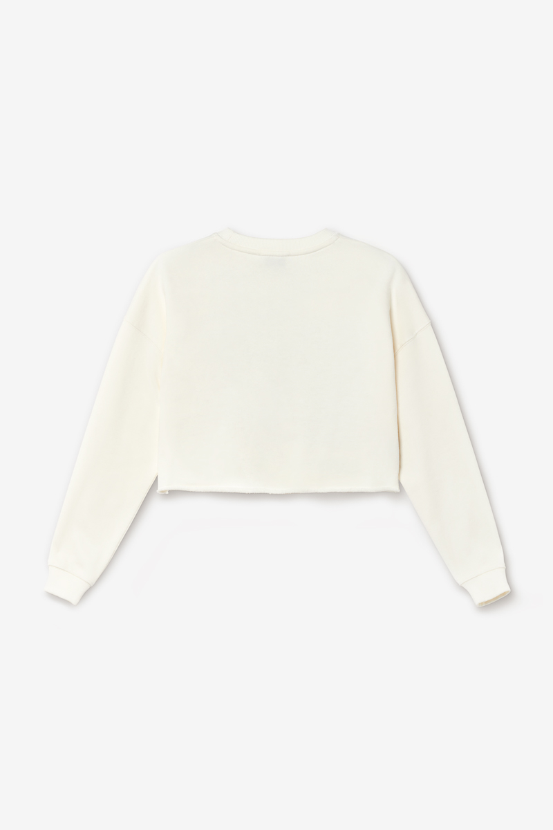 Kurzes Sweatshirt Ginogi in creme