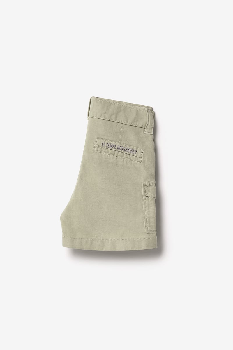Shorts mit hoher Taille Kally hell khaki