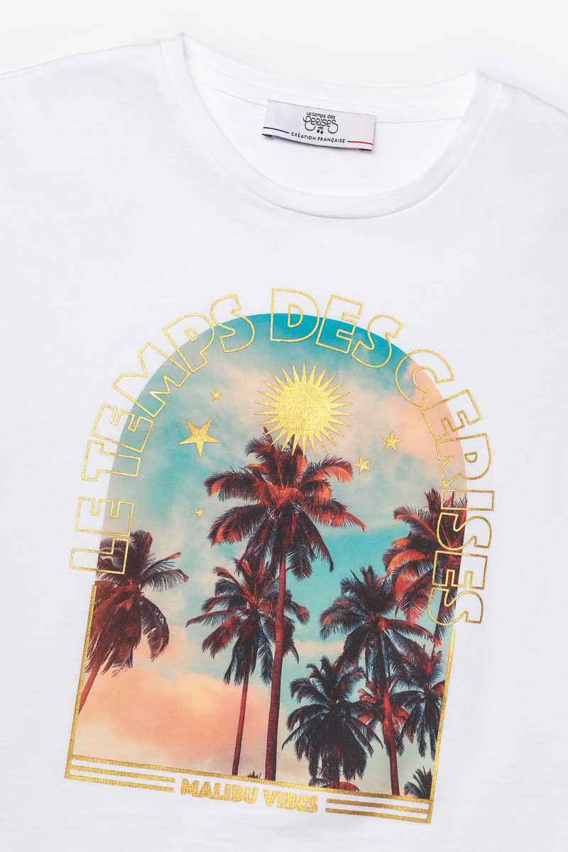 T-Shirt Misagi weiß bedruckt