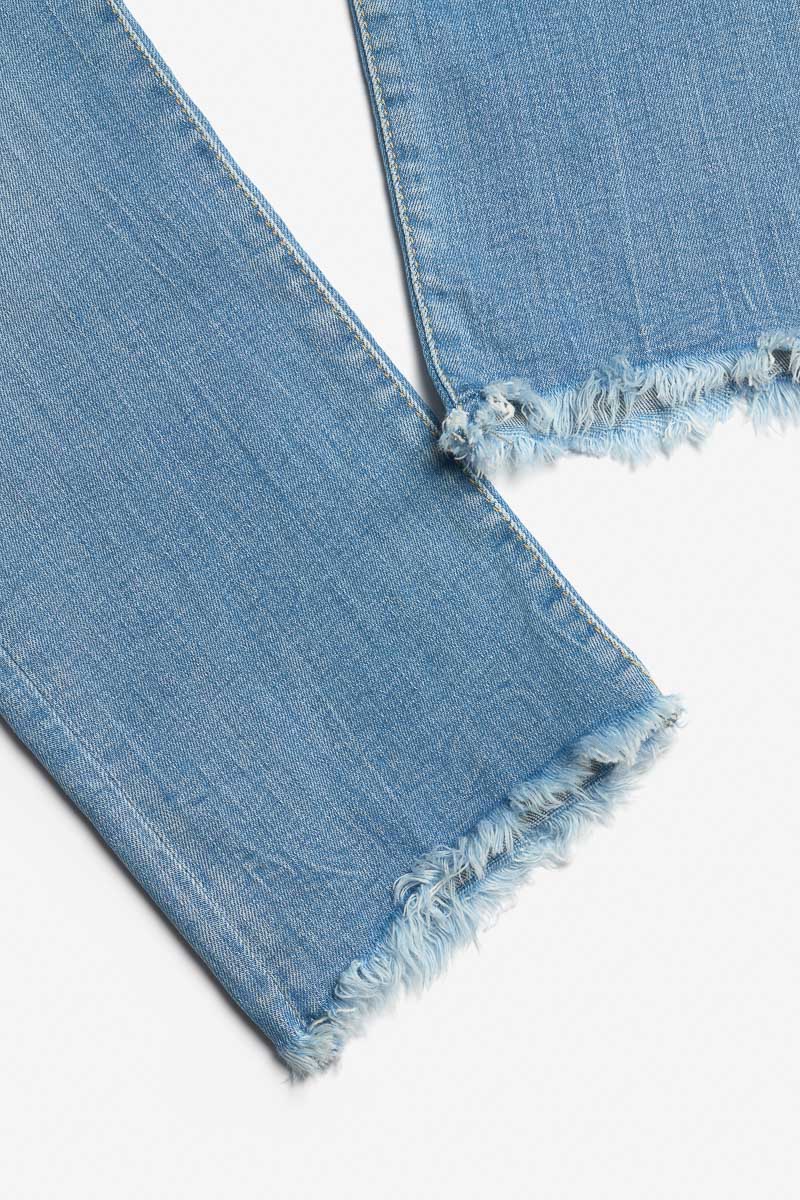 Jeans regular Precia 7/8 destroy blau Nr.4