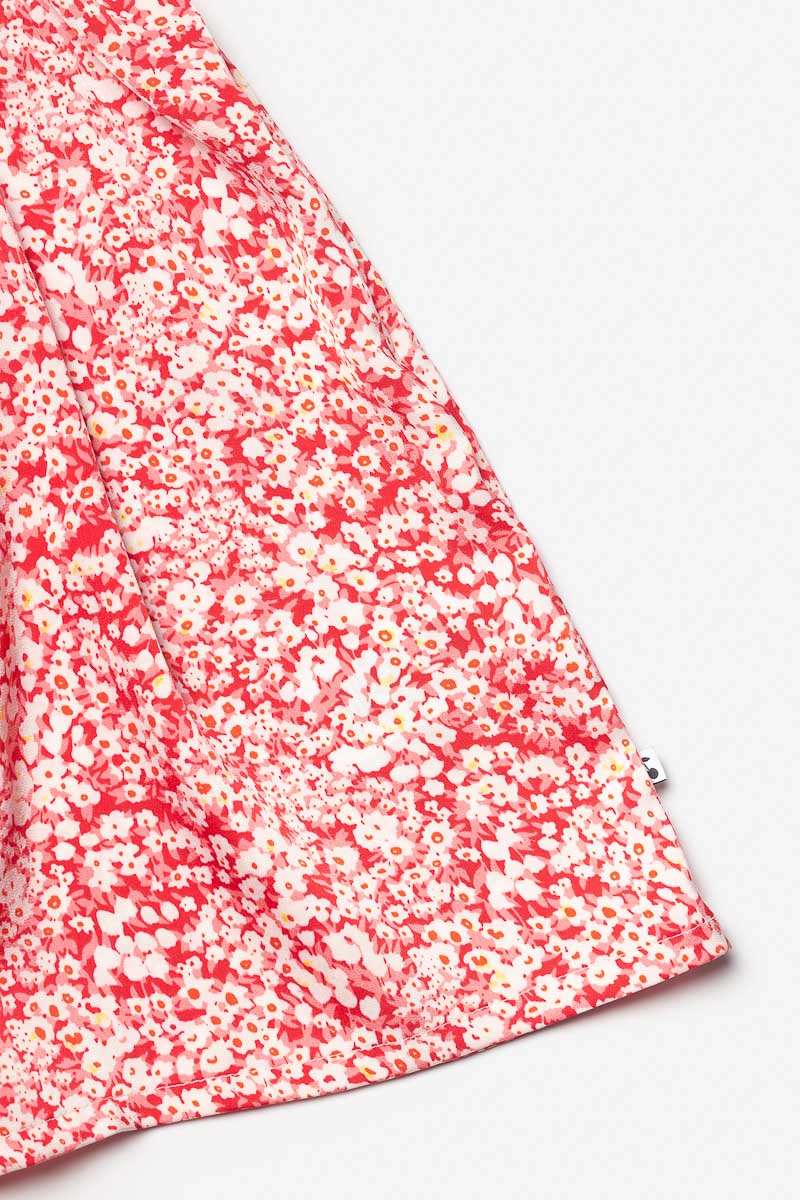 Kleid Yuligi mit Blumenmuster in rot