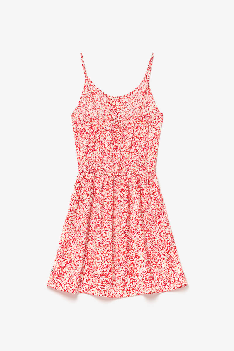 Kleid Yuligi mit Blumenmuster in rot