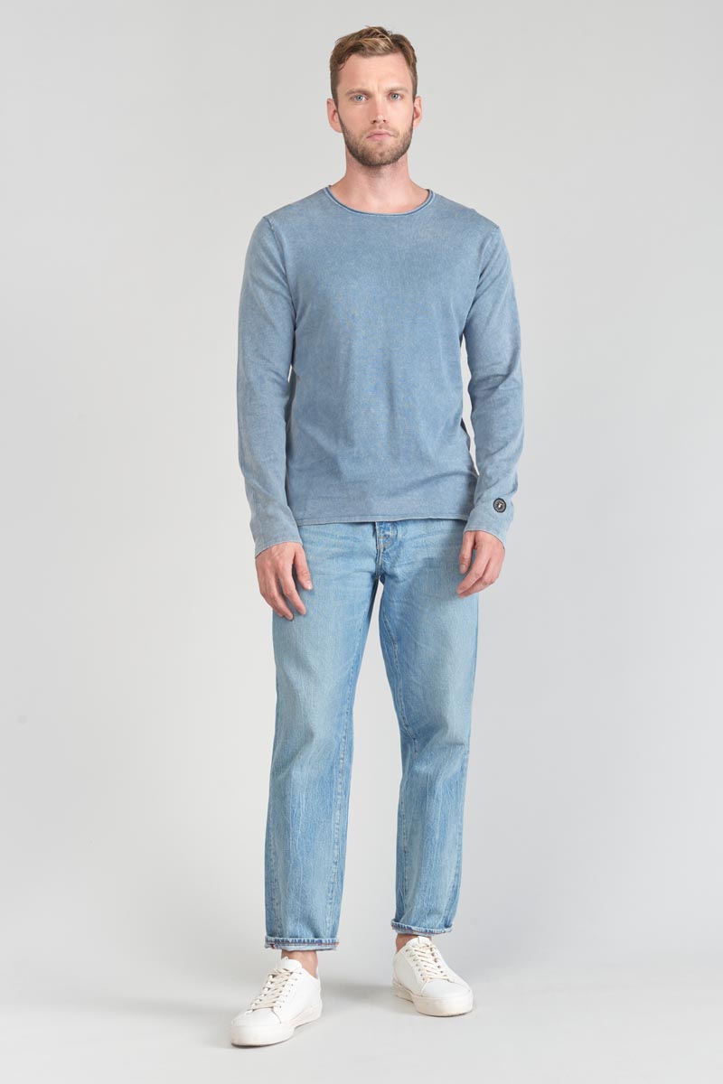 Pullover Bivor in verwaschenem Blau-Grau