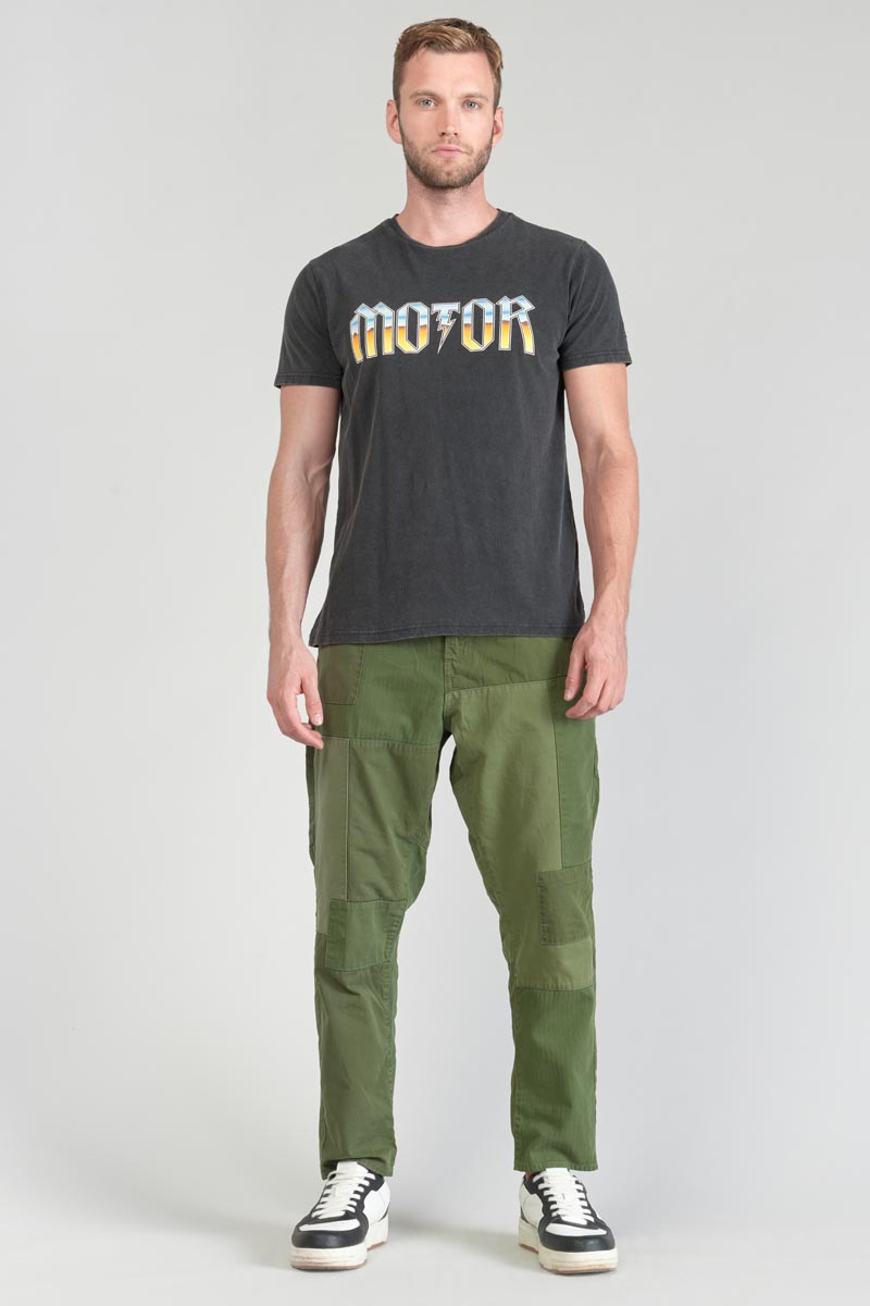 T-Shirt Gabrent in verwaschenem Grau mit Druck