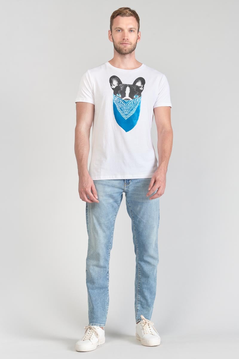 T-Shirt Gan in weiß mit Druck