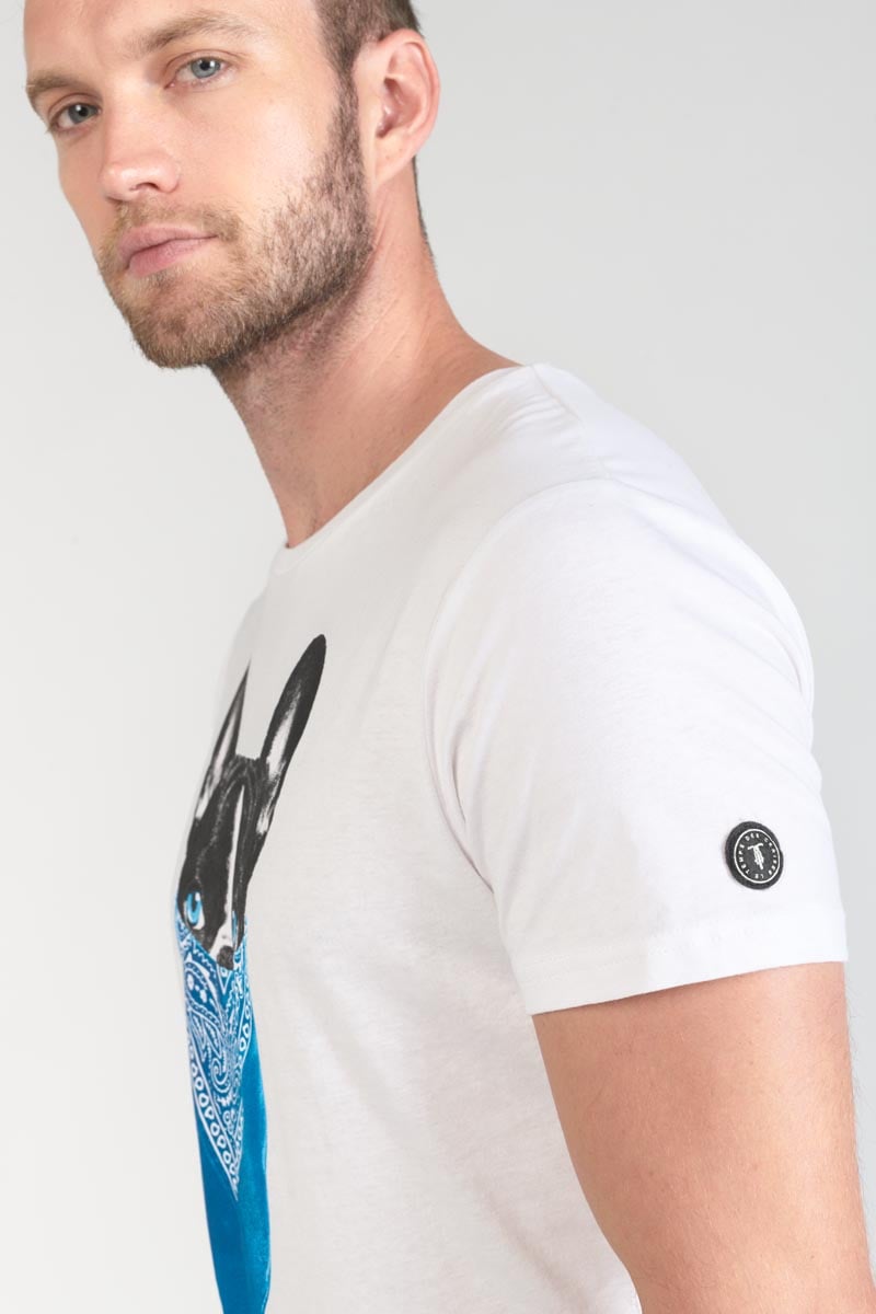 T-Shirt Gan in weiß mit Druck