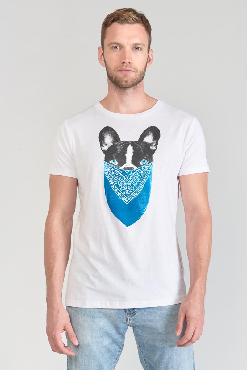 T-Shirt Gan in weiß mit Druck