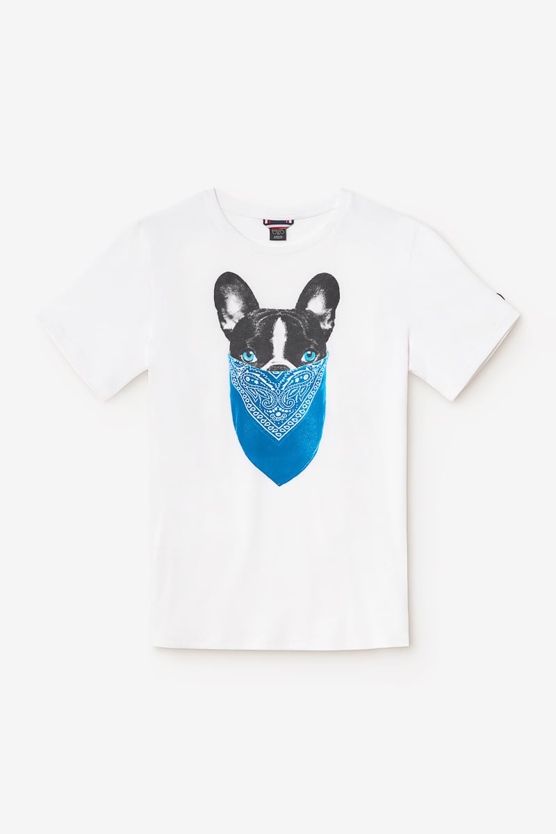 T-Shirt Gan in weiß mit Druck