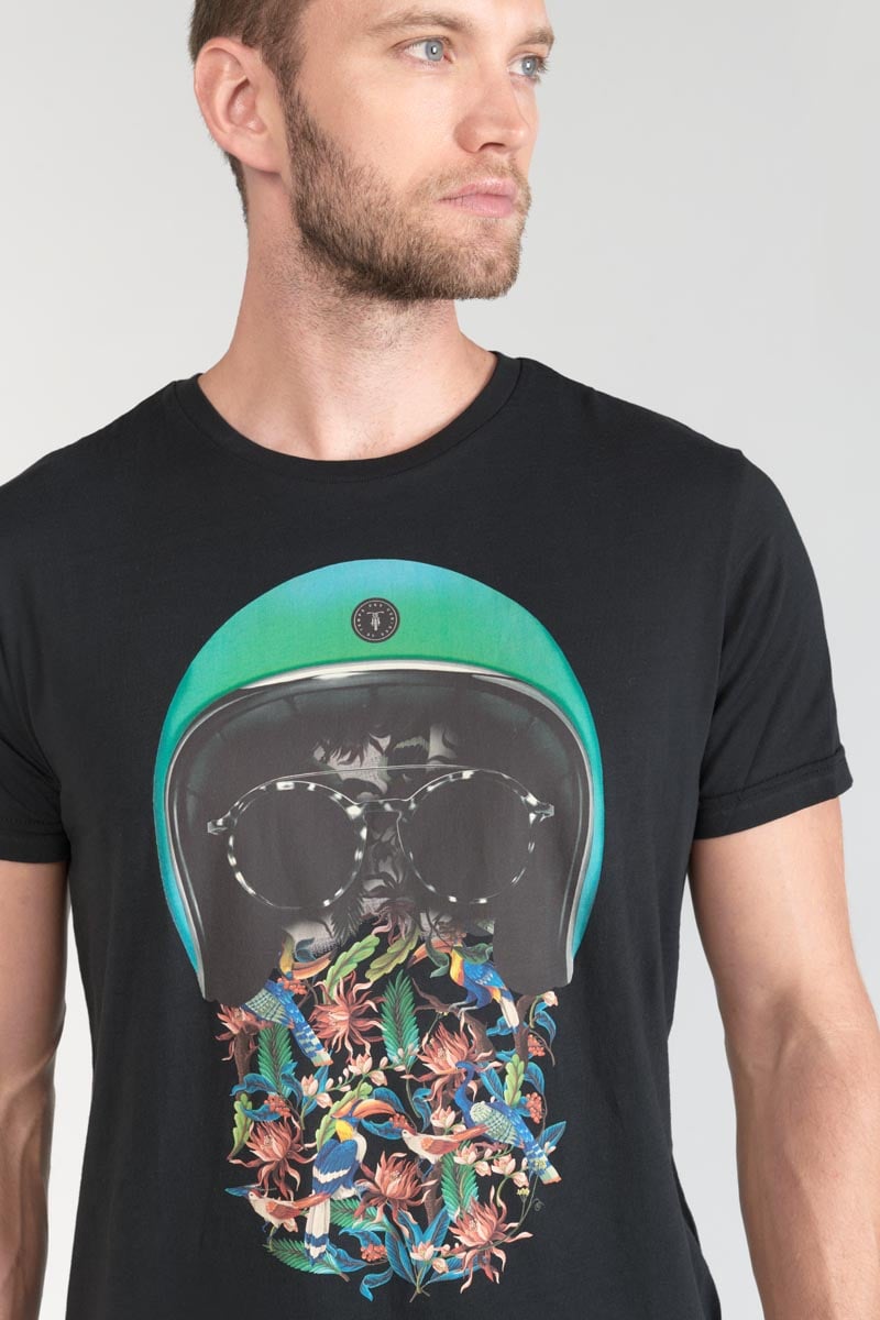 T-Shirt Gregor schwarz mit Druck
