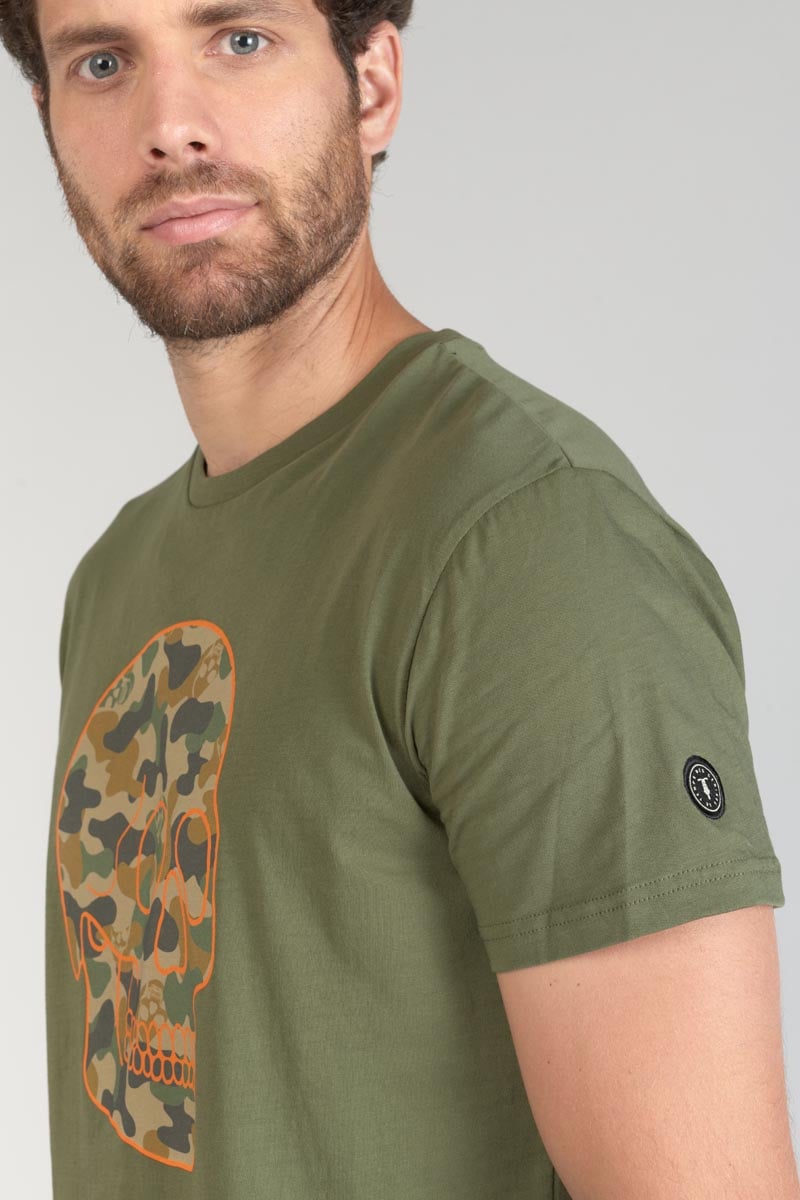 T-Shirt Machida khaki bedruckt