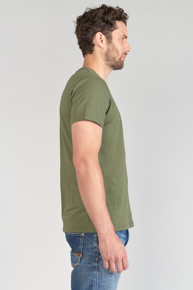 T-Shirt Machida khaki bedruckt