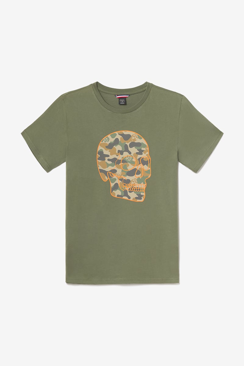 T-Shirt Machida khaki bedruckt
