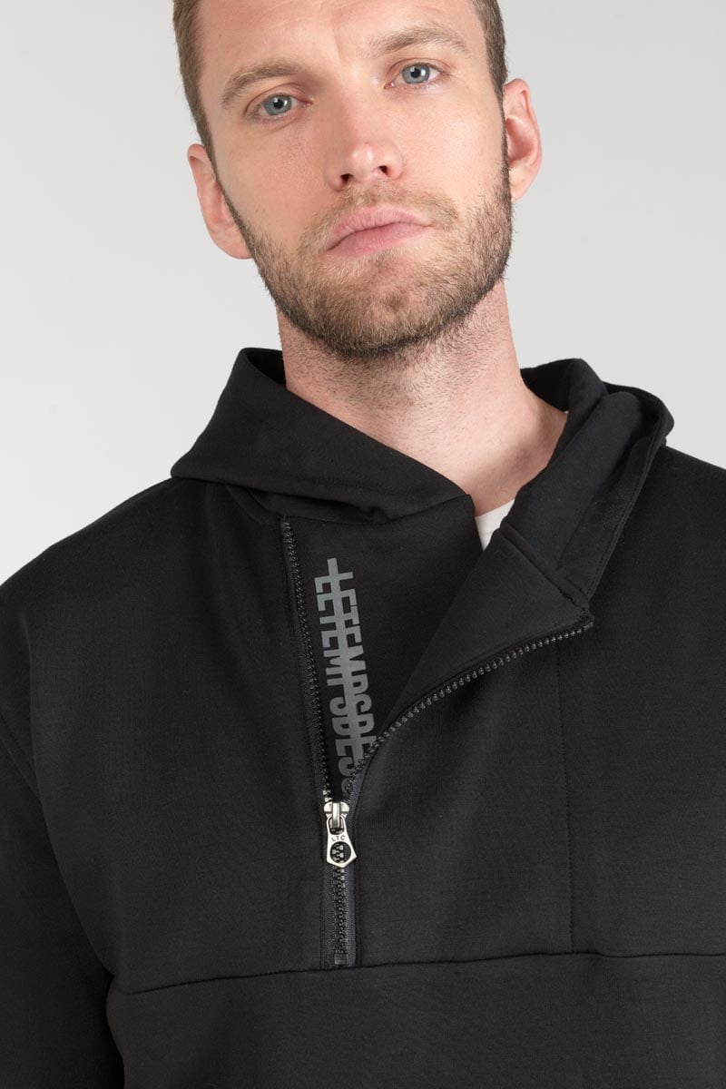 Sweatshirt Provis mit Kapuze in schwarz