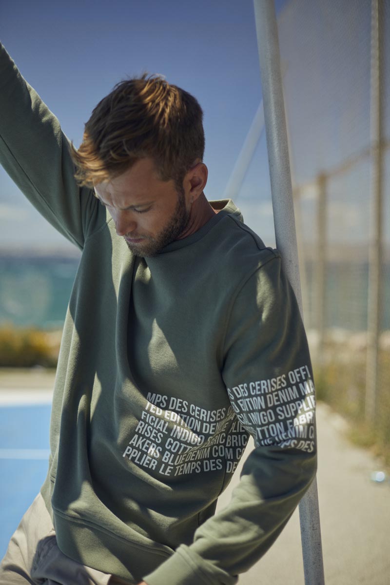 Sweatshirt Riol in khaki