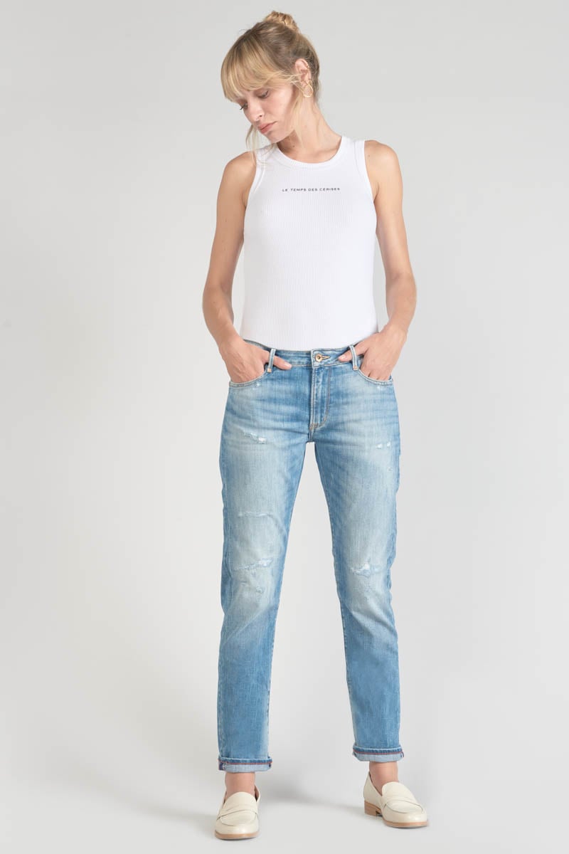 Jeans 200/43 boyfit Sea destroy blau Nr.4
