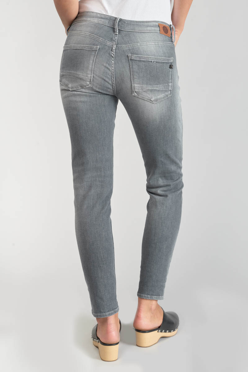 Jeans power skinny Goudes 7/8 destroy grau Nr.3