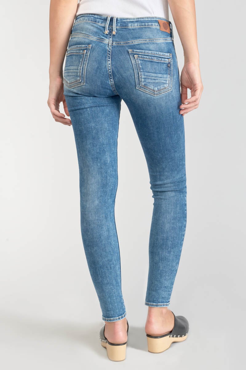 Jeans power skinny Pounche 7/8 destroy blau Nr.3