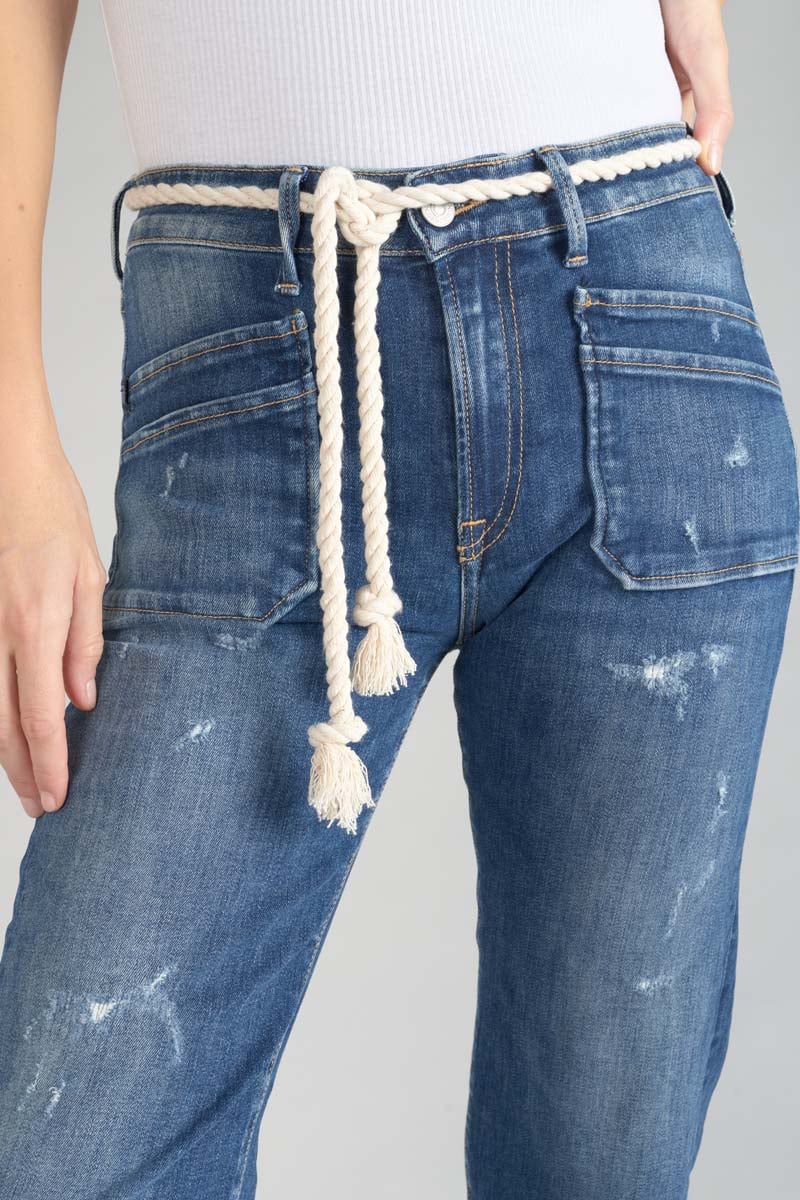 Jeans Pricilia high waist 7/8 destroy blau Nr.2