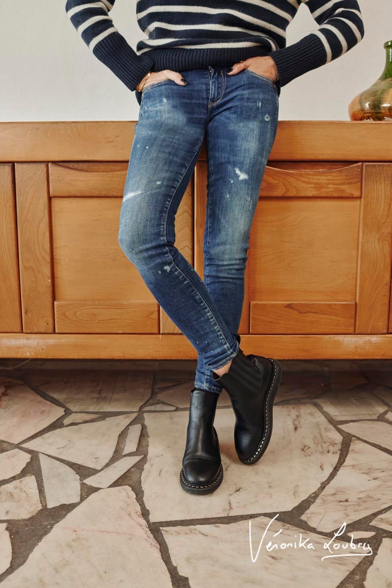 Pulp slim by Véronika Loubry jeans destroy blau Nr.2