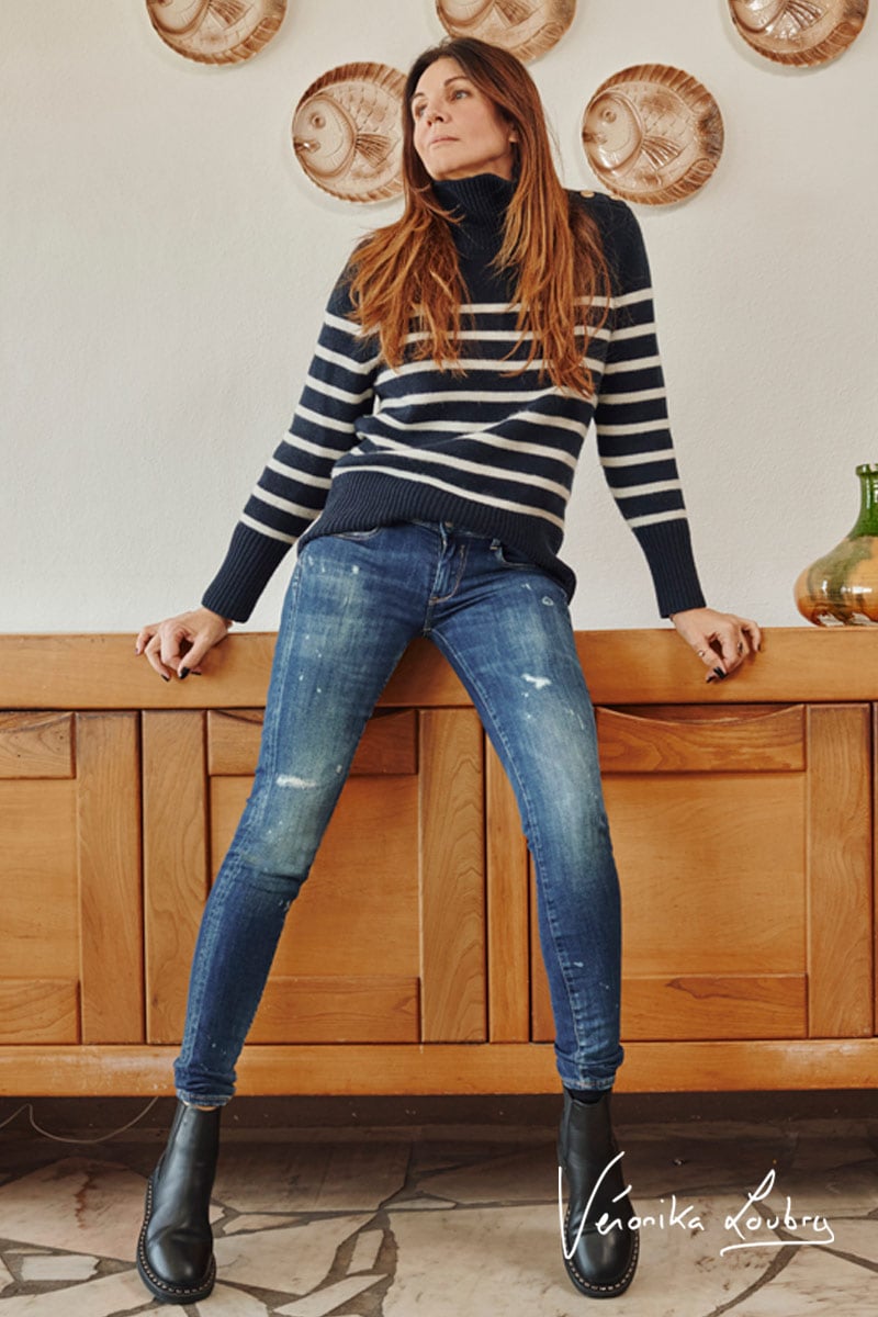 Pulp slim by Véronika Loubry jeans destroy blau Nr.2