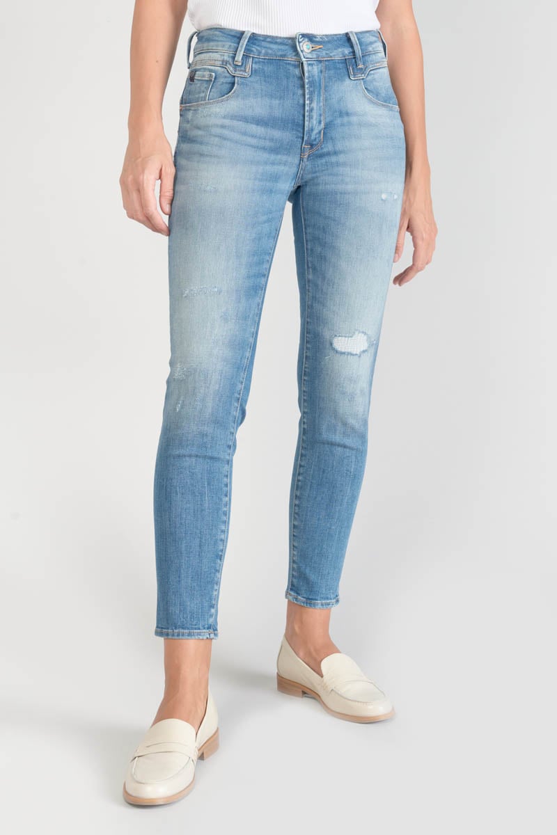 Jeans pulp slim Sabi high waist 7/8 destroy blau Nr.3
