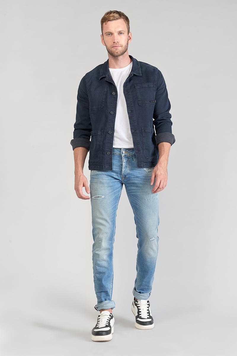 Jeans 700/11 slim Ginier destroy blau Nr.4