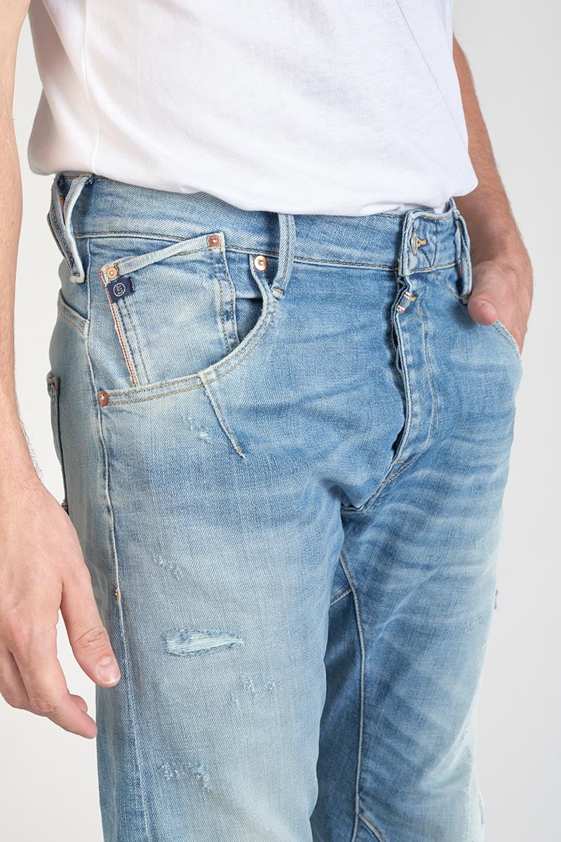 Jeans 900/03 tapered twisted Alost destroy blau Nr.4