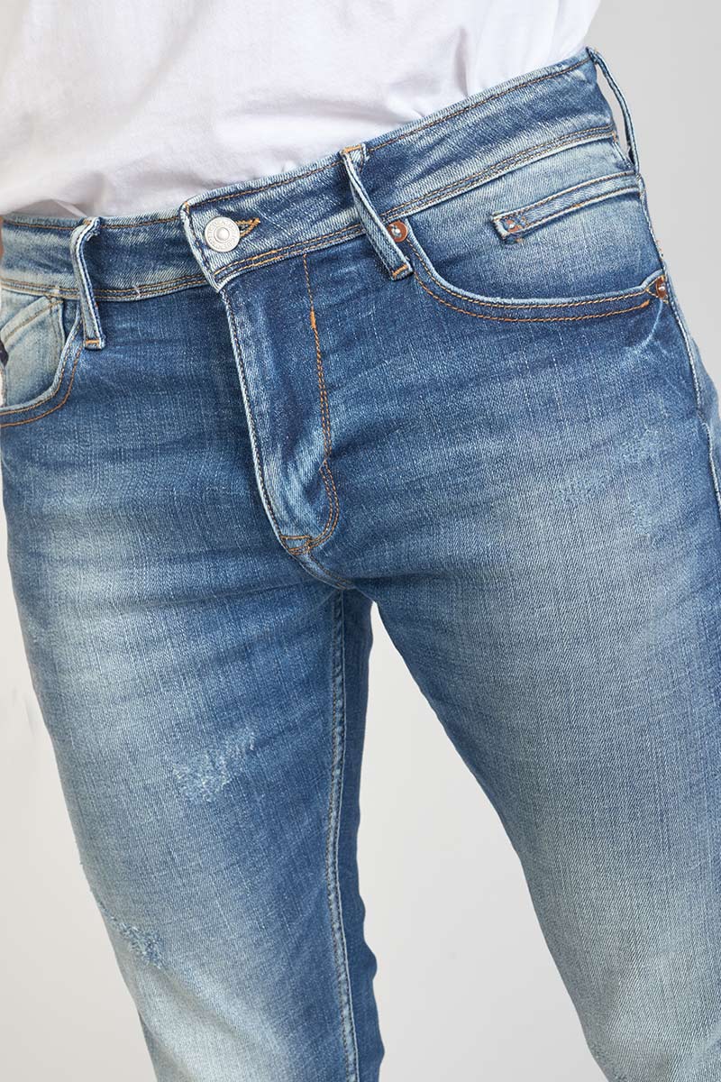 Jeans power skinny Mistral 7/8 destroy blau Nr.3