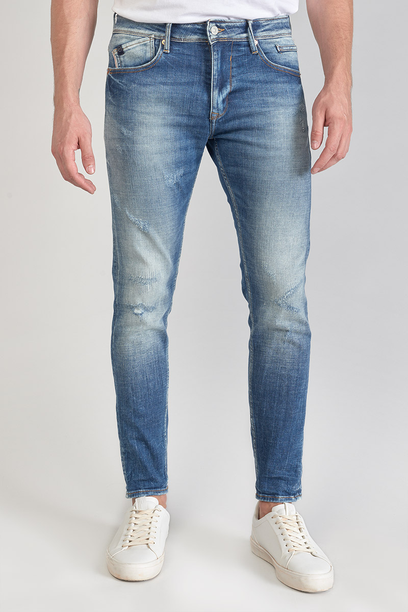 Jeans power skinny Mistral 7/8 destroy blau Nr.3