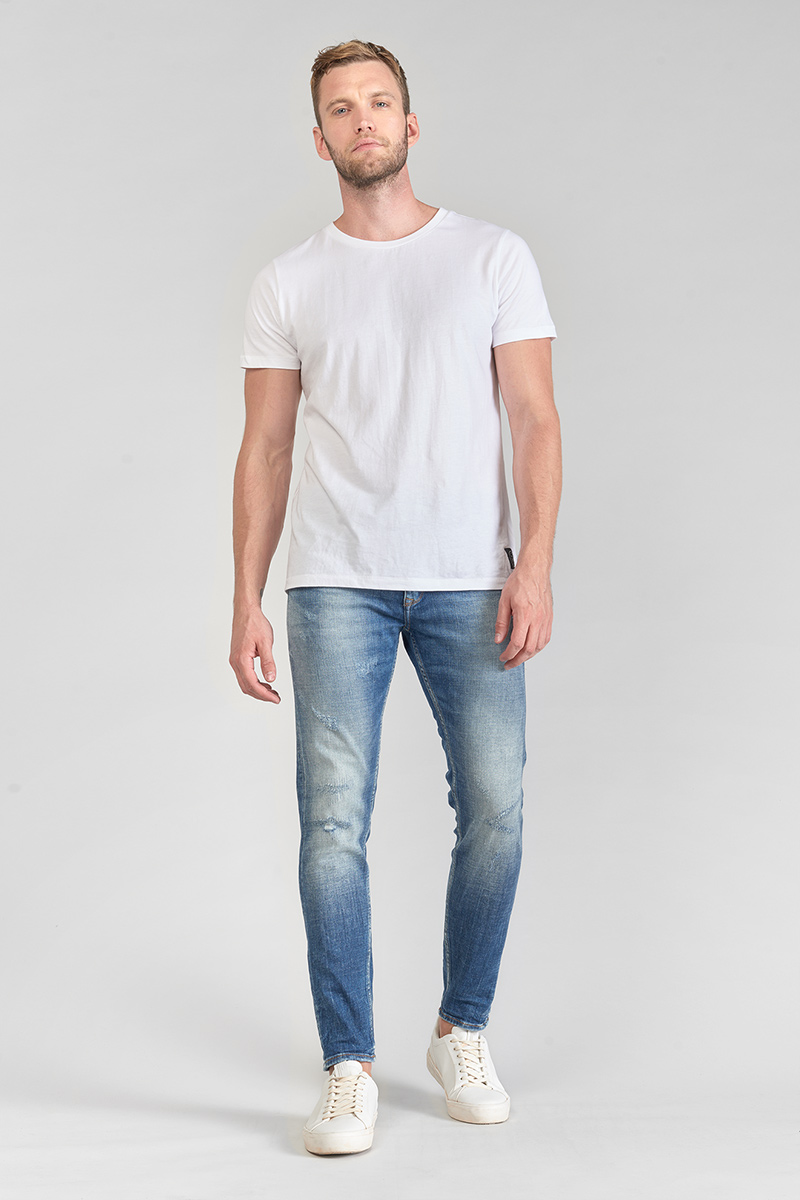 Jeans power skinny Mistral 7/8 destroy blau Nr.3