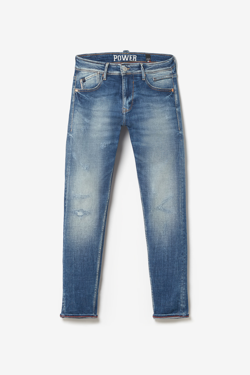 Jeans power skinny Mistral 7/8 destroy blau Nr.3