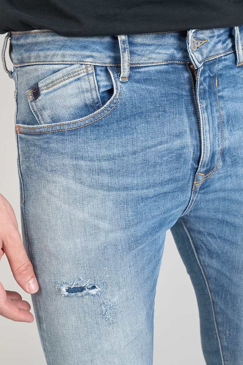 Jeans power skinny 7/8 destroy blau Nr.4