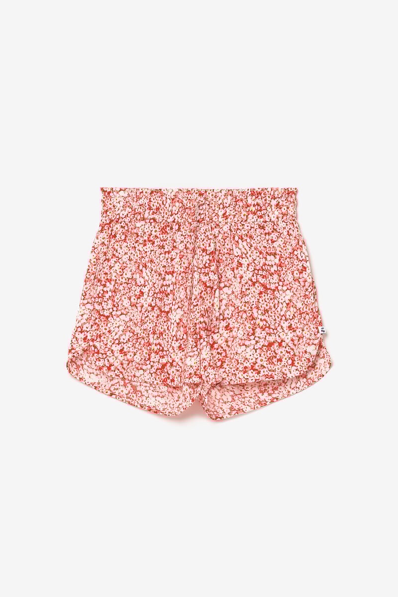 Shorts Roseigi mit rotem Blumenmuster
