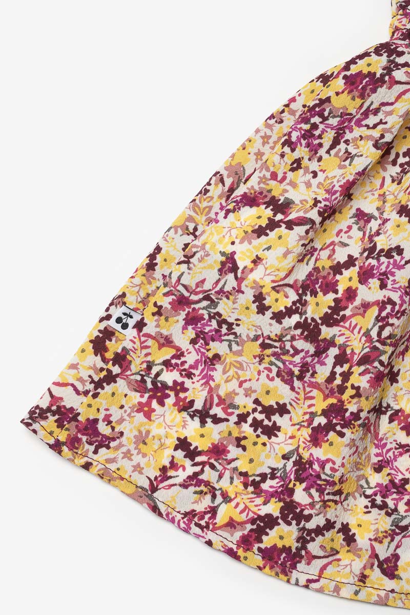Shorts Xangi mit rosa und gelbem Blumenmuster
