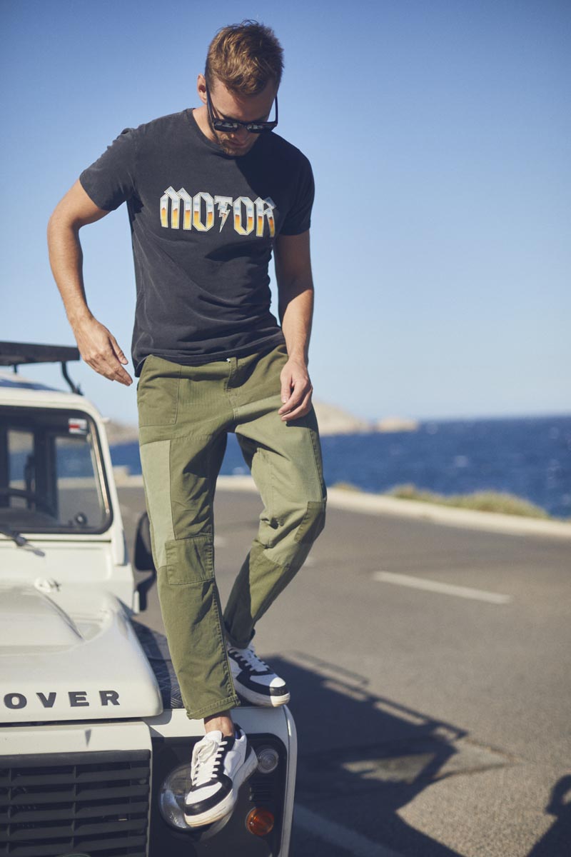 Hose Mister loose in khaki grün