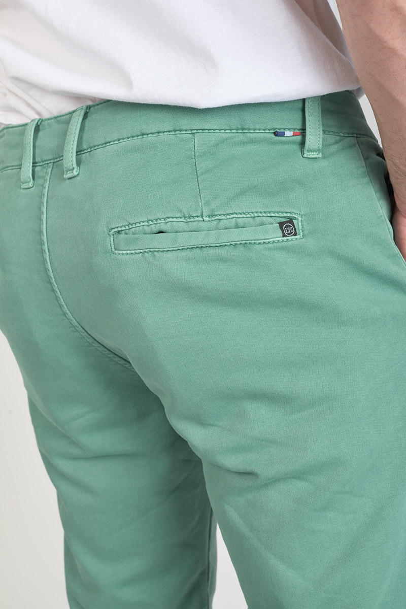 Bermuda Chino Jogg Swoop Wassergrün