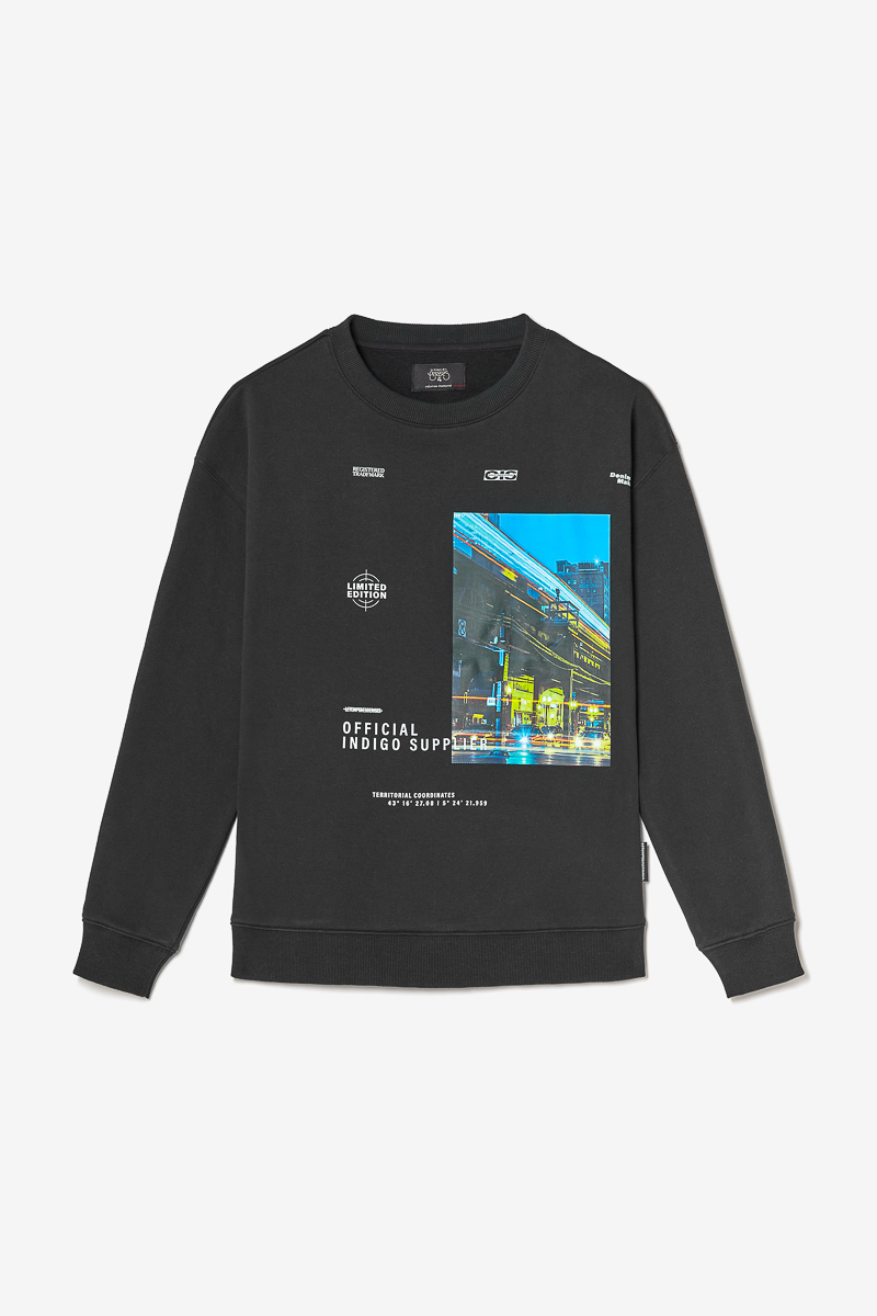 Kapuzen-sweatshirt Comebo in schwarz