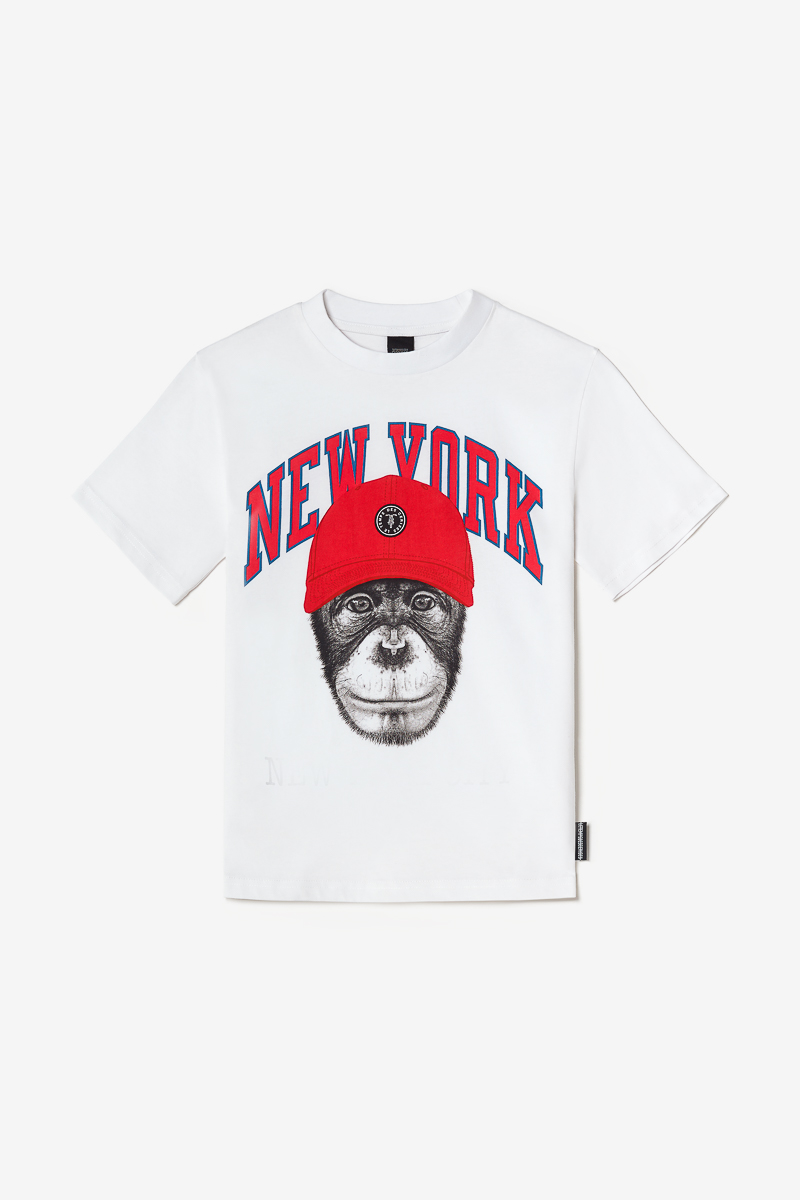 T-shirt Hirabo in weiß