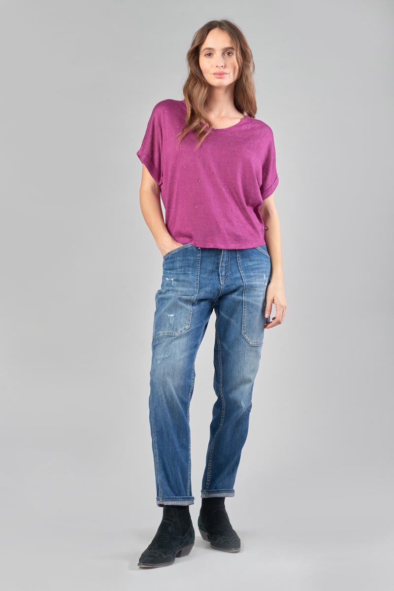 T-shirt Bibou in rosa