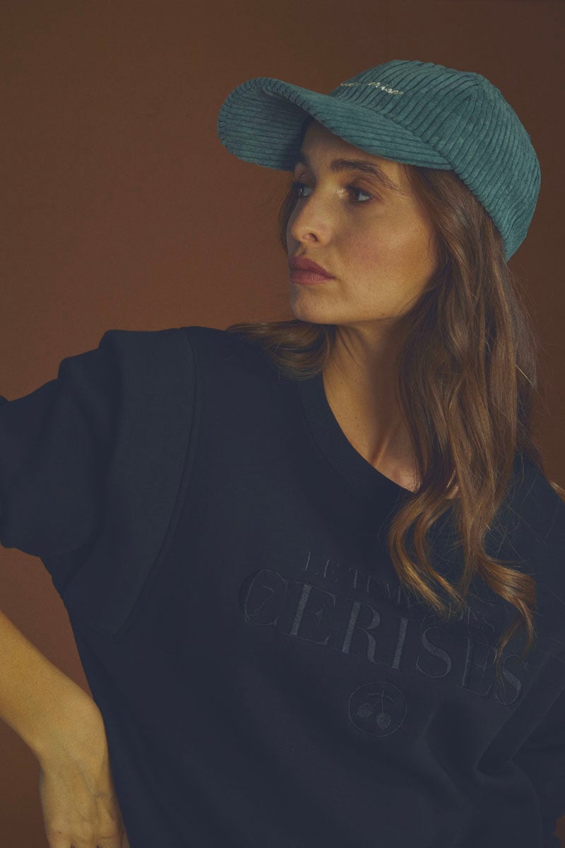 Sweatshirt Claudia in schwarz
