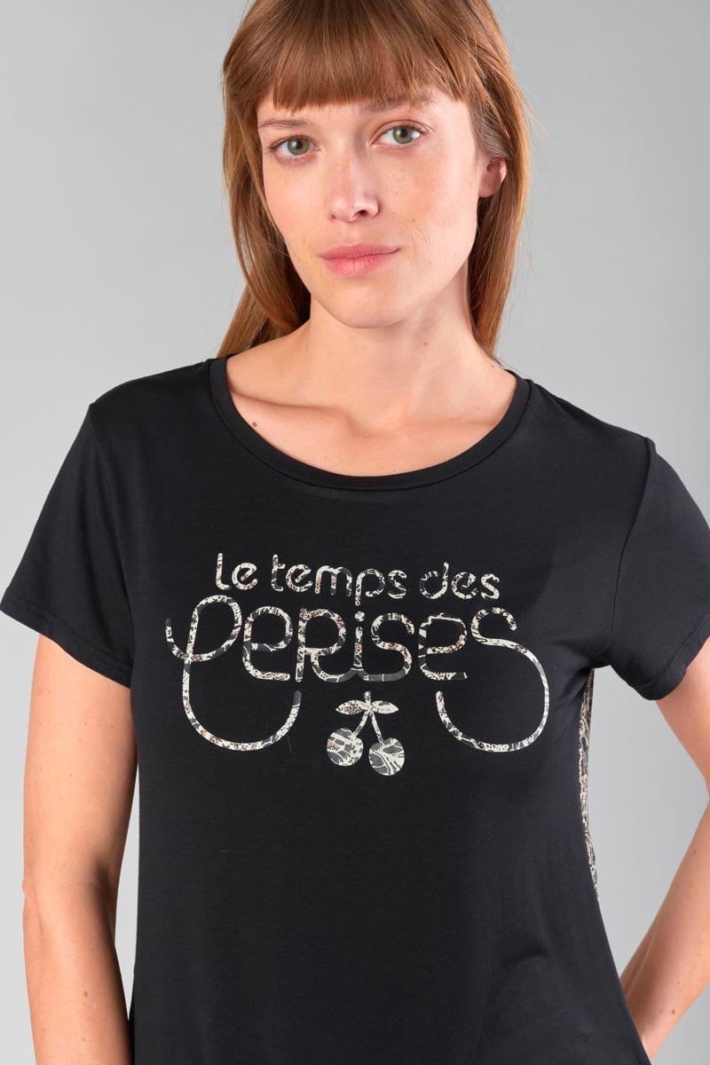 T-shirt Deray in schwarz
