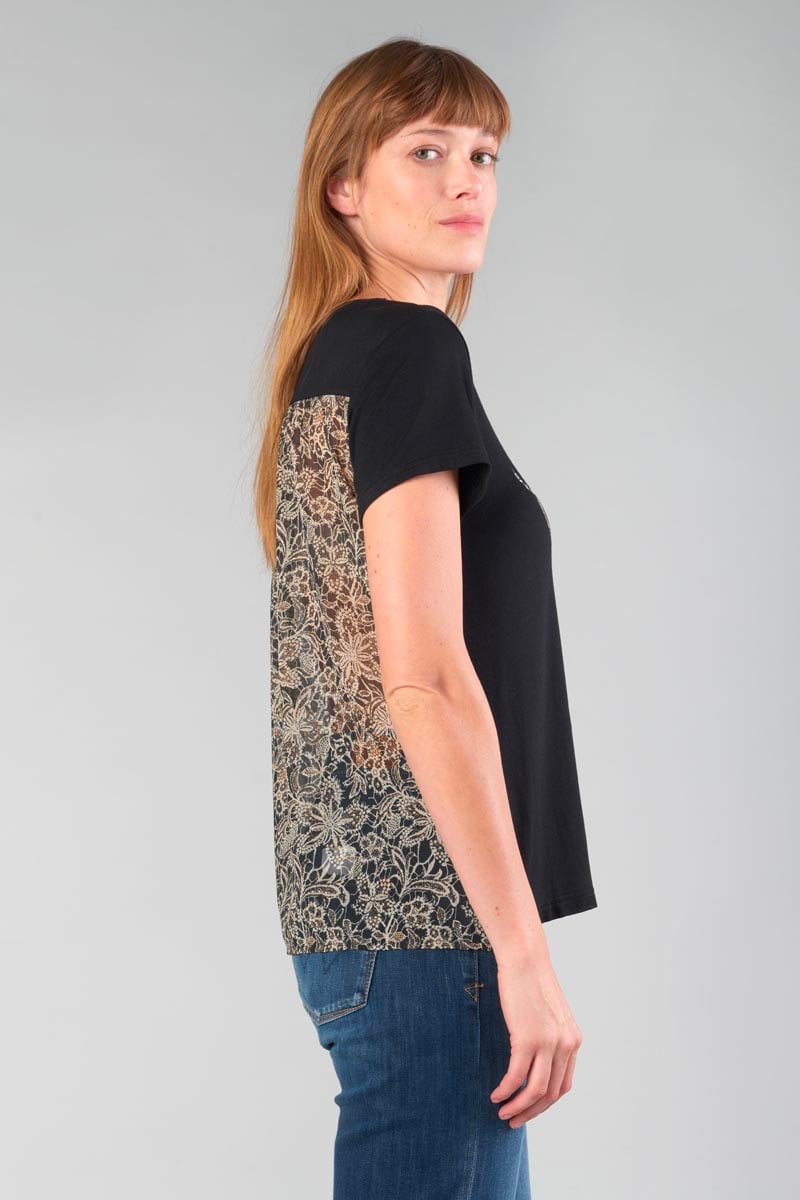 T-shirt Deray in schwarz
