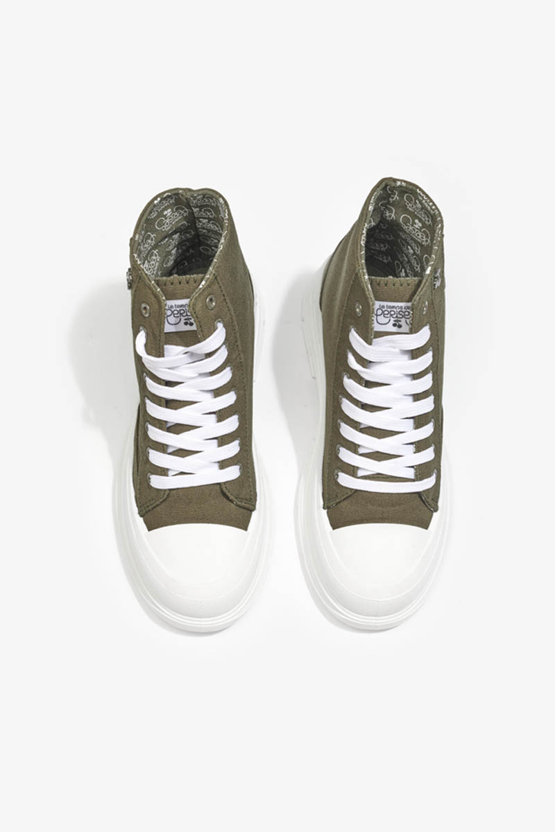 Hoher Sneaker Lina khaki